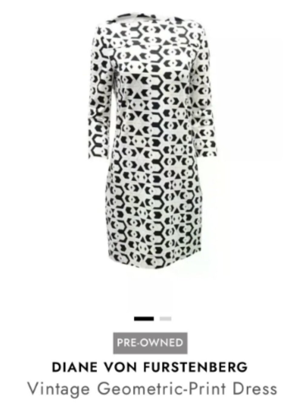 Diane Von Furstenburg Geometric Print Dress